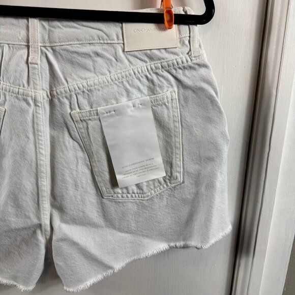 JONATHAN SIMKHAILeo High Rise Denim Shorts In Two-toned Pismo$195 - Picture 8 of 10